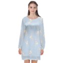 Bluey, Bluey merch, Bluey pattern, Bluey Bluey, bingo, Bluey design, bluey dog Long Sleeve Chiffon Shift Dress  View1