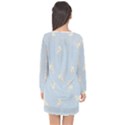 Bluey, Bluey merch, Bluey pattern, Bluey Bluey, bingo, Bluey design, bluey dog Long Sleeve Chiffon Shift Dress  View2