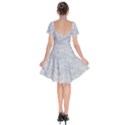 Light Grey Snake Short Sleeve Bardot Dress View2