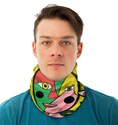 Abstract Art Yellow Rasta Eyes Face Covering Bandana (Adult) View1