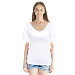 V-Neck Flutter Sleeve Top Icon