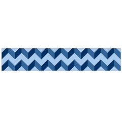Tiffany Blue Modern Retro Chevron Patchwork Pattern Flano Scarf (large) by GardenOfOphir