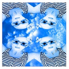 Skydivers Large Satin Scarf (square) by icarusismartdesigns
