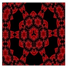 Red Alaun Crystal Mandala Large Satin Scarf (square) by lucia
