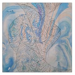 Convoluted Patterns Large Satin Scarf (square) by kaleidomarblingart
