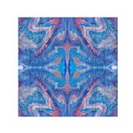 Blue Repeats Small Satin Scarf (Square) Front
